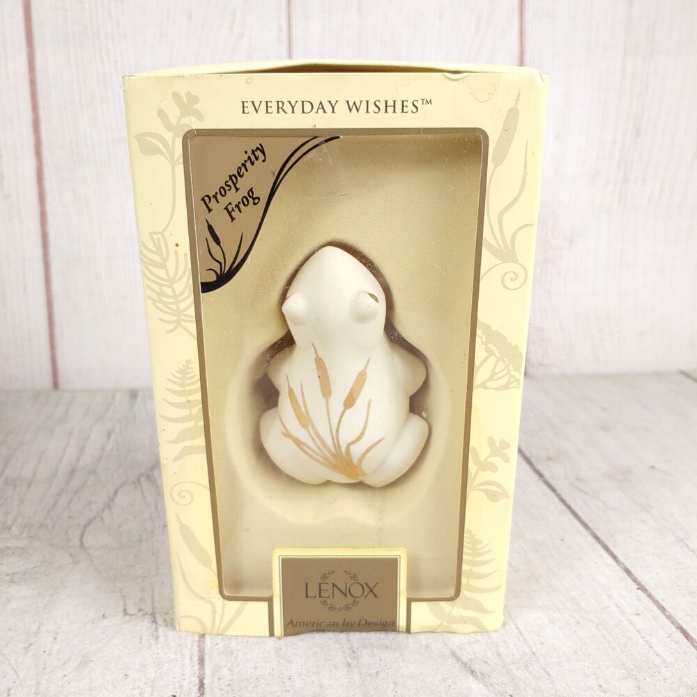 Lenox Prosperity Frog - Everyday Wishes Figurine Figure Statue w/ BOX